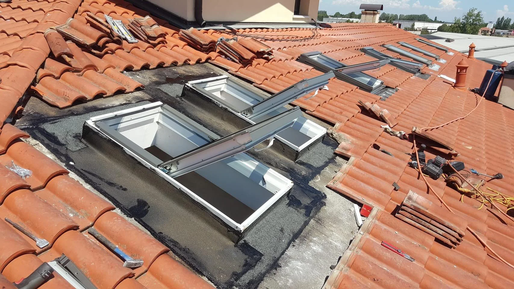 Finestra per tetto installata su una copertura